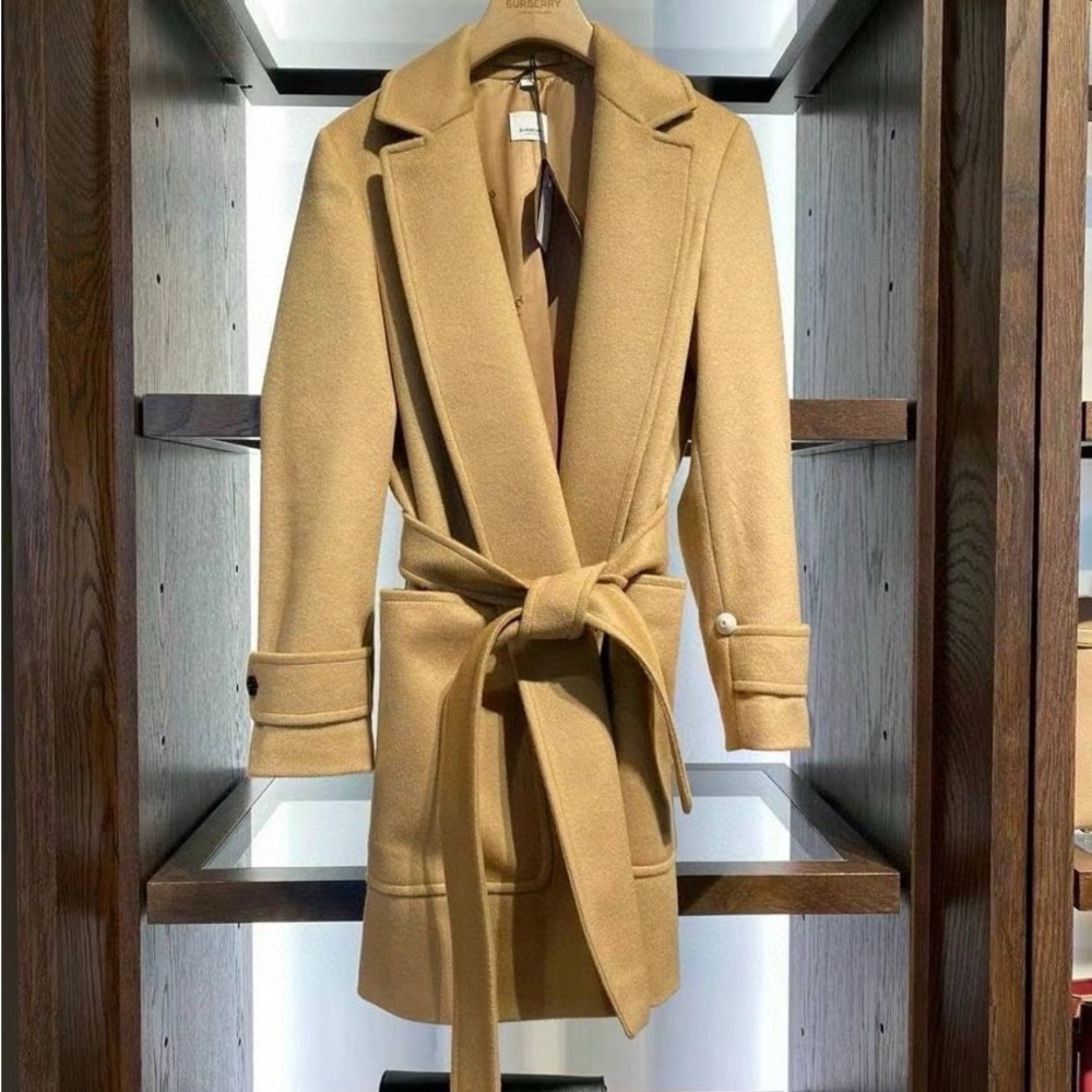 Burberry Tan Belted Coat
